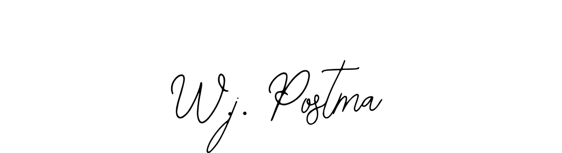 Best and Professional Signature Style for W.j. Postma. Bearetta-2O07w Best Signature Style Collection. W.j. Postma signature style 12 images and pictures png