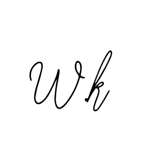 W.k stylish signature style. Best Handwritten Sign (Bearetta-2O07w) for my name. Handwritten Signature Collection Ideas for my name W.k. W.k signature style 12 images and pictures png