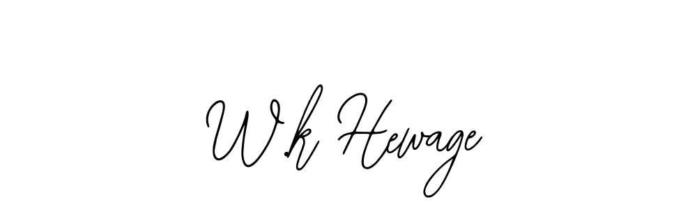 How to Draw W.k Hewage signature style? Bearetta-2O07w is a latest design signature styles for name W.k Hewage. W.k Hewage signature style 12 images and pictures png