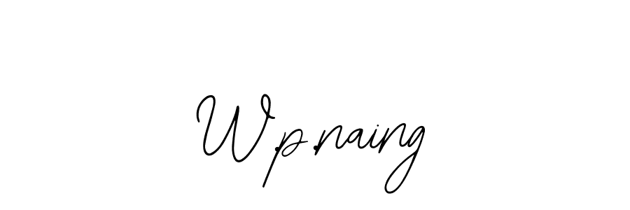 Similarly Bearetta-2O07w is the best handwritten signature design. Signature creator online .You can use it as an online autograph creator for name W.p.naing. W.p.naing signature style 12 images and pictures png