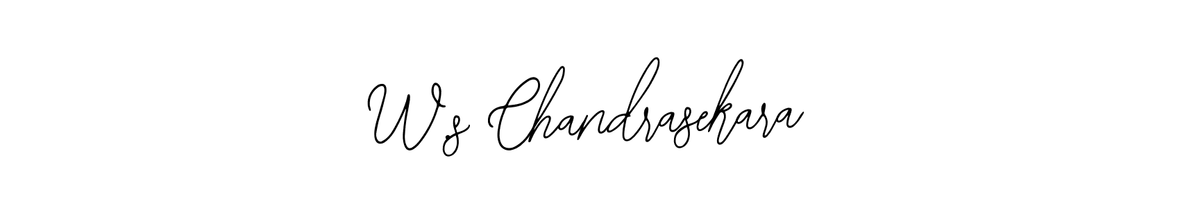 Design your own signature with our free online signature maker. With this signature software, you can create a handwritten (Bearetta-2O07w) signature for name W.s Chandrasekara. W.s Chandrasekara signature style 12 images and pictures png