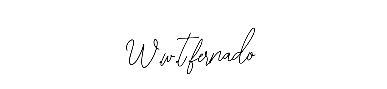 Check out images of Autograph of W.w.t.fernado name. Actor W.w.t.fernado Signature Style. Bearetta-2O07w is a professional sign style online. W.w.t.fernado signature style 12 images and pictures png