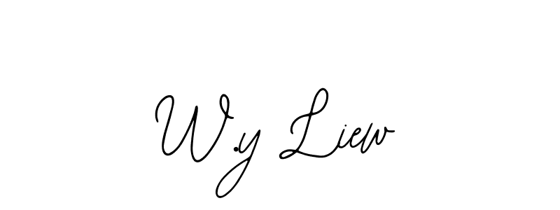 Also we have W.y Liew name is the best signature style. Create professional handwritten signature collection using Bearetta-2O07w autograph style. W.y Liew signature style 12 images and pictures png