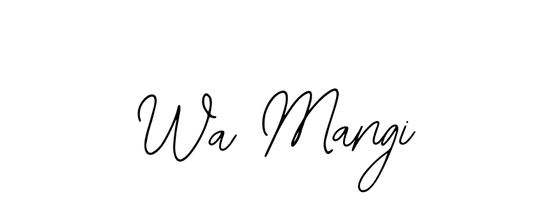 It looks lik you need a new signature style for name Wa Mangi. Design unique handwritten (Bearetta-2O07w) signature with our free signature maker in just a few clicks. Wa Mangi signature style 12 images and pictures png