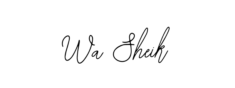 Similarly Bearetta-2O07w is the best handwritten signature design. Signature creator online .You can use it as an online autograph creator for name Wa Sheik. Wa Sheik signature style 12 images and pictures png