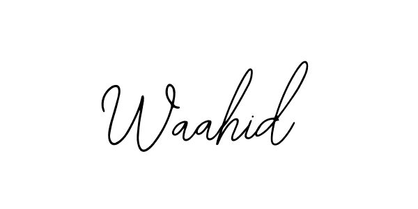 Design your own signature with our free online signature maker. With this signature software, you can create a handwritten (Bearetta-2O07w) signature for name Waahid. Waahid signature style 12 images and pictures png