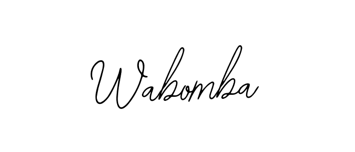 Bearetta-2O07w is a professional signature style that is perfect for those who want to add a touch of class to their signature. It is also a great choice for those who want to make their signature more unique. Get Wabomba name to fancy signature for free. Wabomba signature style 12 images and pictures png