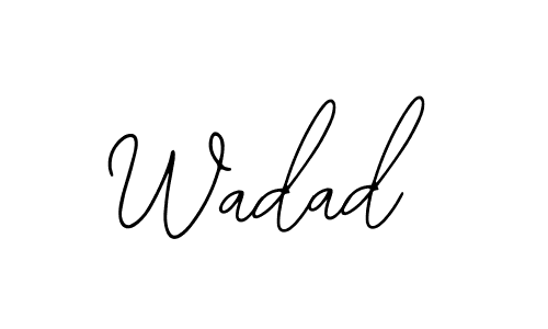 Use a signature maker to create a handwritten signature online. With this signature software, you can design (Bearetta-2O07w) your own signature for name Wadad. Wadad signature style 12 images and pictures png