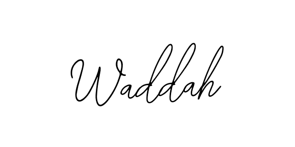 How to make Waddah name signature. Use Bearetta-2O07w style for creating short signs online. This is the latest handwritten sign. Waddah signature style 12 images and pictures png