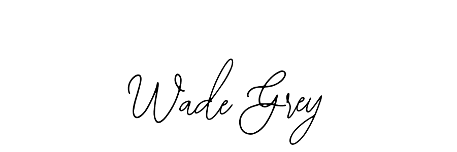 Design your own signature with our free online signature maker. With this signature software, you can create a handwritten (Bearetta-2O07w) signature for name Wade Grey. Wade Grey signature style 12 images and pictures png