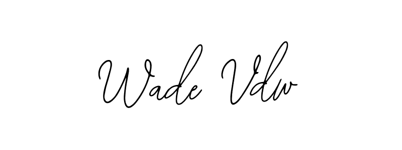 You can use this online signature creator to create a handwritten signature for the name Wade Vdw. This is the best online autograph maker. Wade Vdw signature style 12 images and pictures png