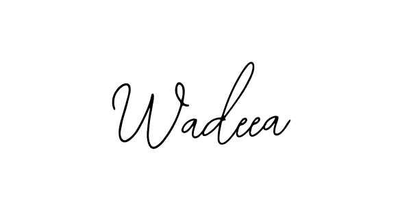 Make a beautiful signature design for name Wadeea. Use this online signature maker to create a handwritten signature for free. Wadeea signature style 12 images and pictures png