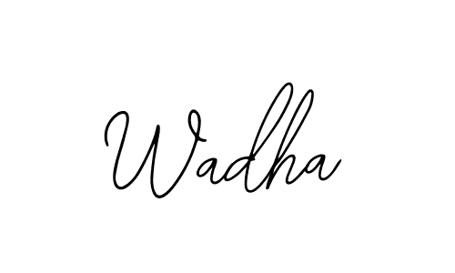 How to make Wadha signature? Bearetta-2O07w is a professional autograph style. Create handwritten signature for Wadha name. Wadha signature style 12 images and pictures png