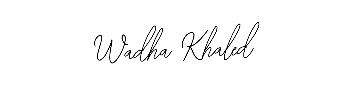 if you are searching for the best signature style for your name Wadha Khaled. so please give up your signature search. here we have designed multiple signature styles  using Bearetta-2O07w. Wadha Khaled signature style 12 images and pictures png