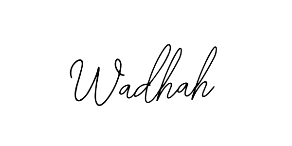 Also You can easily find your signature by using the search form. We will create Wadhah name handwritten signature images for you free of cost using Bearetta-2O07w sign style. Wadhah signature style 12 images and pictures png