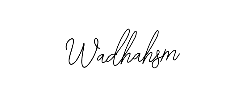 Similarly Bearetta-2O07w is the best handwritten signature design. Signature creator online .You can use it as an online autograph creator for name Wadhahsm. Wadhahsm signature style 12 images and pictures png