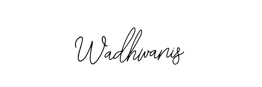 Make a beautiful signature design for name Wadhwanis. Use this online signature maker to create a handwritten signature for free. Wadhwanis signature style 12 images and pictures png