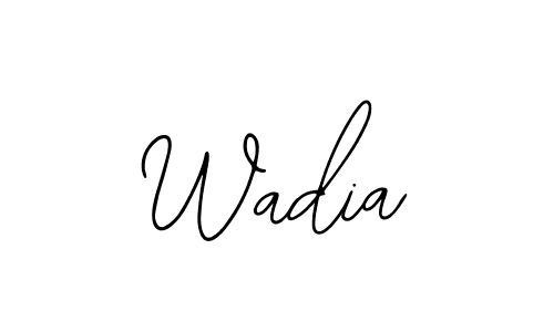 Wadia stylish signature style. Best Handwritten Sign (Bearetta-2O07w) for my name. Handwritten Signature Collection Ideas for my name Wadia. Wadia signature style 12 images and pictures png