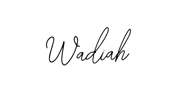 How to Draw Wadiah signature style? Bearetta-2O07w is a latest design signature styles for name Wadiah. Wadiah signature style 12 images and pictures png