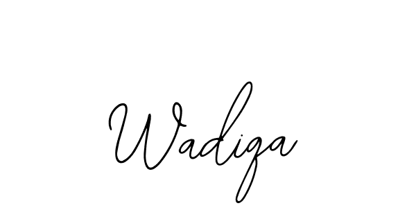 You should practise on your own different ways (Bearetta-2O07w) to write your name (Wadiqa) in signature. don't let someone else do it for you. Wadiqa signature style 12 images and pictures png