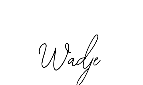 How to make Wadje signature? Bearetta-2O07w is a professional autograph style. Create handwritten signature for Wadje name. Wadje signature style 12 images and pictures png