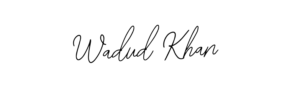 Also You can easily find your signature by using the search form. We will create Wadud Khan name handwritten signature images for you free of cost using Bearetta-2O07w sign style. Wadud Khan signature style 12 images and pictures png