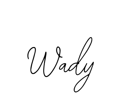 Bearetta-2O07w is a professional signature style that is perfect for those who want to add a touch of class to their signature. It is also a great choice for those who want to make their signature more unique. Get Wady name to fancy signature for free. Wady signature style 12 images and pictures png