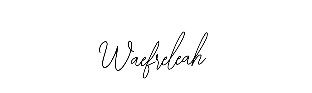 Make a beautiful signature design for name Waefreleah. With this signature (Bearetta-2O07w) style, you can create a handwritten signature for free. Waefreleah signature style 12 images and pictures png
