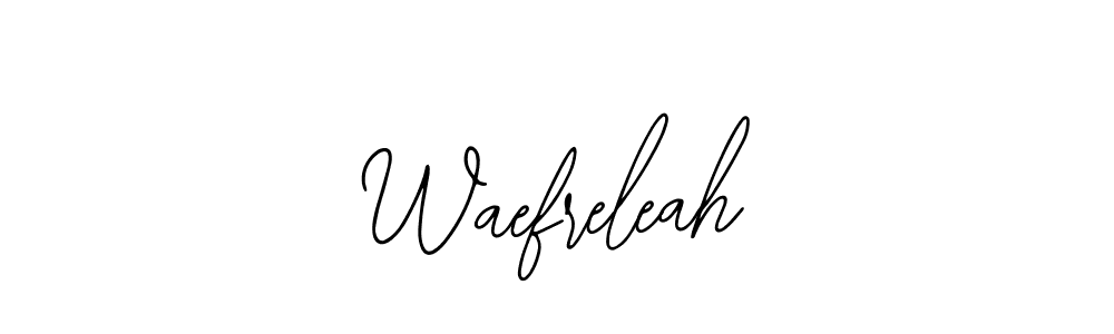 You should practise on your own different ways (Bearetta-2O07w) to write your name (Waefreleah) in signature. don't let someone else do it for you. Waefreleah signature style 12 images and pictures png