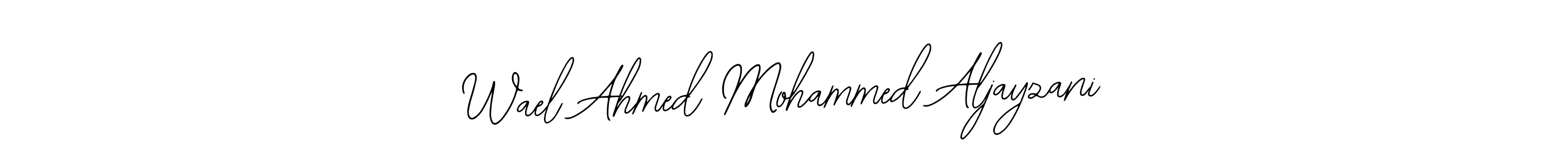 Design your own signature with our free online signature maker. With this signature software, you can create a handwritten (Bearetta-2O07w) signature for name Wael Ahmed Mohammed Aljayzani. Wael Ahmed Mohammed Aljayzani signature style 12 images and pictures png