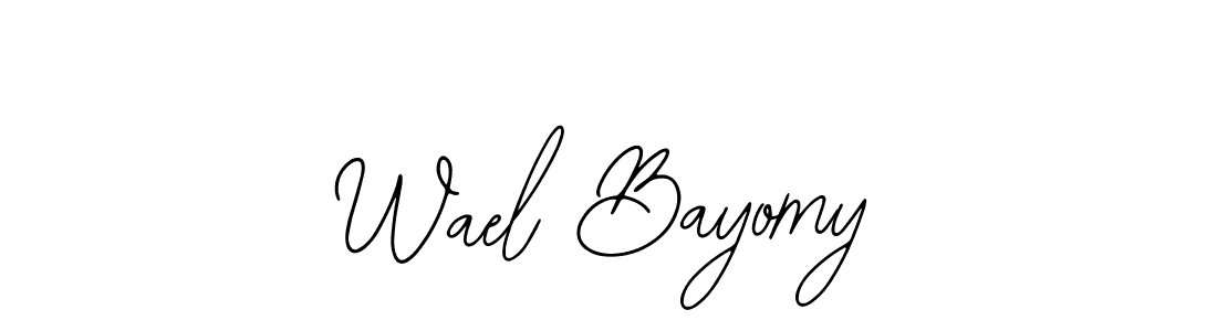 Make a beautiful signature design for name Wael Bayomy. Use this online signature maker to create a handwritten signature for free. Wael Bayomy signature style 12 images and pictures png
