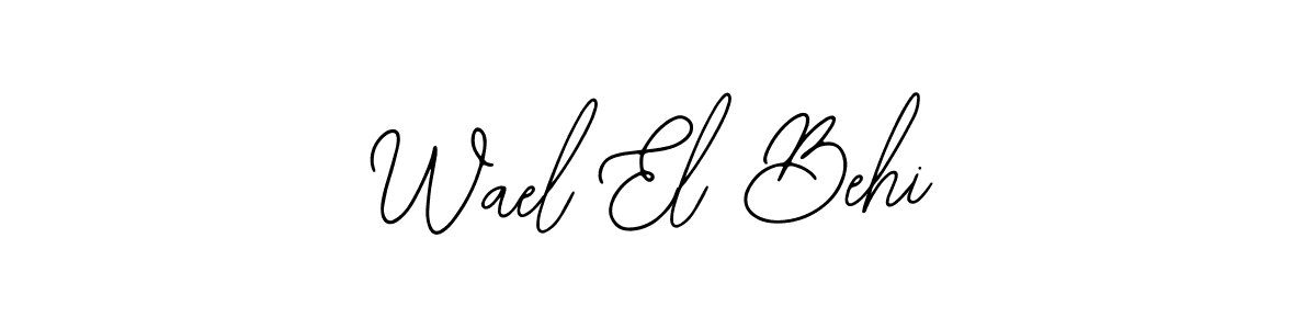 The best way (Bearetta-2O07w) to make a short signature is to pick only two or three words in your name. The name Wael El Behi include a total of six letters. For converting this name. Wael El Behi signature style 12 images and pictures png