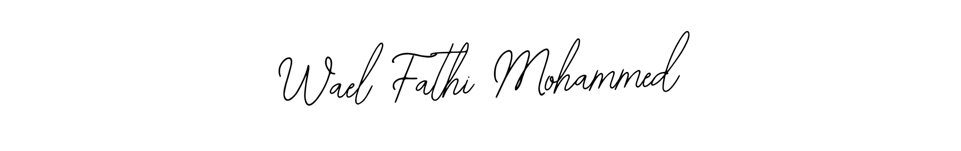 It looks lik you need a new signature style for name Wael Fathi Mohammed. Design unique handwritten (Bearetta-2O07w) signature with our free signature maker in just a few clicks. Wael Fathi Mohammed signature style 12 images and pictures png