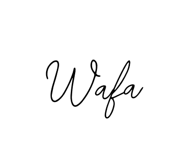 The best way (Bearetta-2O07w) to make a short signature is to pick only two or three words in your name. The name Wafa include a total of six letters. For converting this name. Wafa signature style 12 images and pictures png