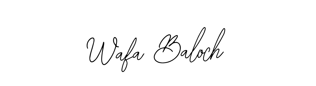 Create a beautiful signature design for name Wafa Baloch. With this signature (Bearetta-2O07w) fonts, you can make a handwritten signature for free. Wafa Baloch signature style 12 images and pictures png