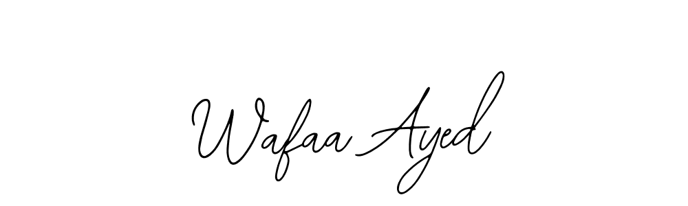 Make a beautiful signature design for name Wafaa Ayed. Use this online signature maker to create a handwritten signature for free. Wafaa Ayed signature style 12 images and pictures png