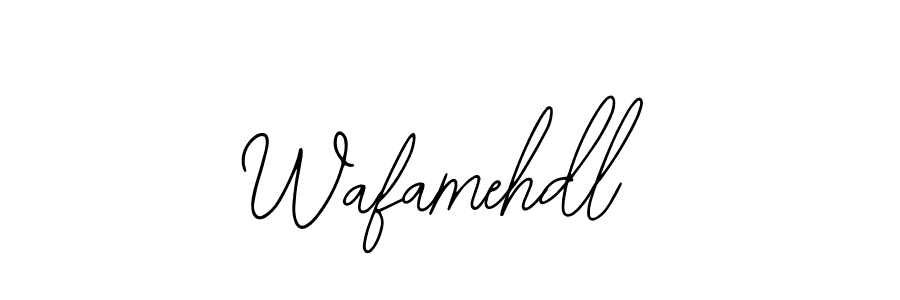 The best way (Bearetta-2O07w) to make a short signature is to pick only two or three words in your name. The name Wafamehdl include a total of six letters. For converting this name. Wafamehdl signature style 12 images and pictures png