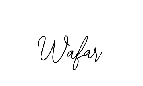 Create a beautiful signature design for name Wafar. With this signature (Bearetta-2O07w) fonts, you can make a handwritten signature for free. Wafar signature style 12 images and pictures png