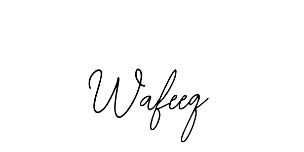 Make a beautiful signature design for name Wafeeq. With this signature (Bearetta-2O07w) style, you can create a handwritten signature for free. Wafeeq signature style 12 images and pictures png