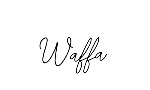 Use a signature maker to create a handwritten signature online. With this signature software, you can design (Bearetta-2O07w) your own signature for name Waffa. Waffa signature style 12 images and pictures png