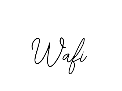 The best way (Bearetta-2O07w) to make a short signature is to pick only two or three words in your name. The name Wafi include a total of six letters. For converting this name. Wafi signature style 12 images and pictures png