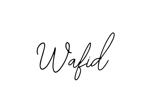 Use a signature maker to create a handwritten signature online. With this signature software, you can design (Bearetta-2O07w) your own signature for name Wafid. Wafid signature style 12 images and pictures png