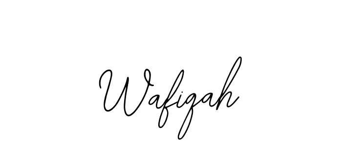 Also You can easily find your signature by using the search form. We will create Wafiqah name handwritten signature images for you free of cost using Bearetta-2O07w sign style. Wafiqah signature style 12 images and pictures png