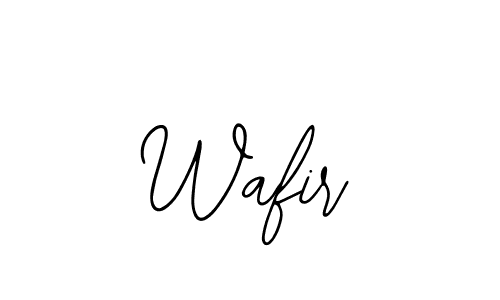 Use a signature maker to create a handwritten signature online. With this signature software, you can design (Bearetta-2O07w) your own signature for name Wafir. Wafir signature style 12 images and pictures png