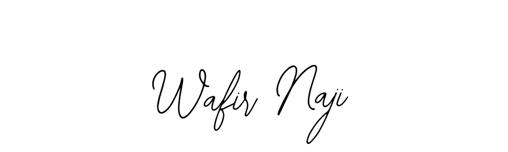 Create a beautiful signature design for name Wafir Naji. With this signature (Bearetta-2O07w) fonts, you can make a handwritten signature for free. Wafir Naji signature style 12 images and pictures png