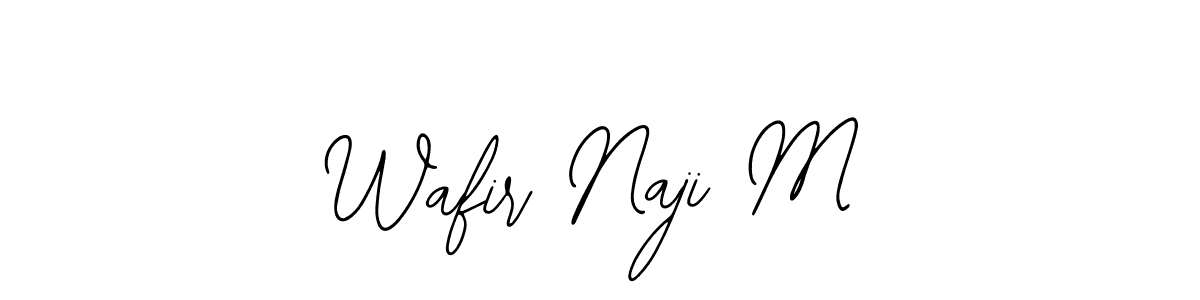 if you are searching for the best signature style for your name Wafir Naji M. so please give up your signature search. here we have designed multiple signature styles  using Bearetta-2O07w. Wafir Naji M signature style 12 images and pictures png