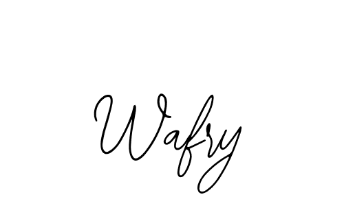 Also You can easily find your signature by using the search form. We will create Wafry name handwritten signature images for you free of cost using Bearetta-2O07w sign style. Wafry signature style 12 images and pictures png
