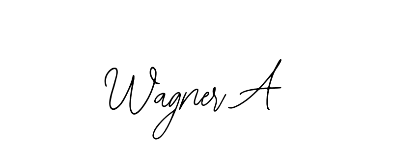 Design your own signature with our free online signature maker. With this signature software, you can create a handwritten (Bearetta-2O07w) signature for name Wagner A. Wagner A signature style 12 images and pictures png