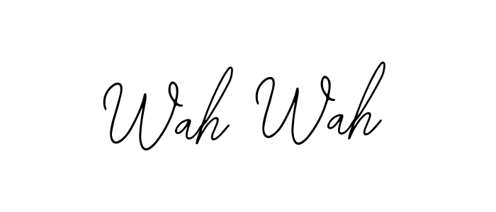 The best way (Bearetta-2O07w) to make a short signature is to pick only two or three words in your name. The name Wah Wah include a total of six letters. For converting this name. Wah Wah signature style 12 images and pictures png
