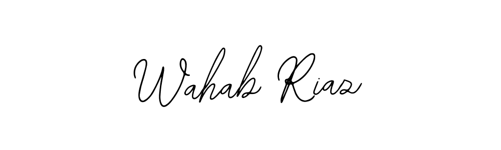 How to Draw Wahab Riaz signature style? Bearetta-2O07w is a latest design signature styles for name Wahab Riaz. Wahab Riaz signature style 12 images and pictures png